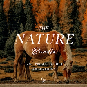 800+ NATURE Bundle Presets - Mobile and Desktop - Lightroom Preset Bundle for Instagram - Best Deal - Warm Tone, Outdoor Photography Filter