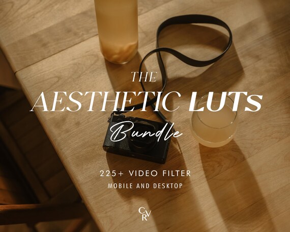 225+ AESTHETIC LUTS Video Filter - Mobile and Desktop - Color Grading Video Editing Bundle for Instagram - Best Deal - Brown, Moody, Neutral