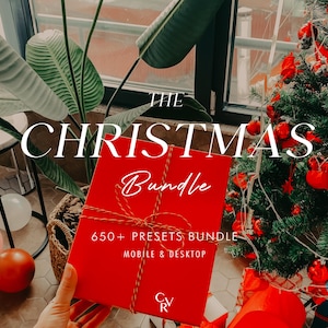 Más de 650 presets navideños - Para móviles y ordenadores - Paquete de presets de Lightroom para Instagram - La mejor oferta - Filtros navideños, festivos y acogedores
