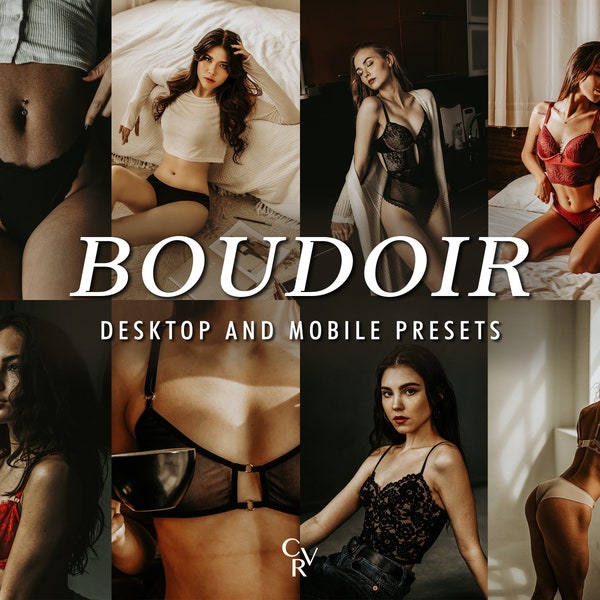 10 Boudoir Lightroom Presets. Desktop And Mobile. 10 Different Presets. Lingerie, Fashion, Lifestyle, Influencer, Luxury Presets, Filter