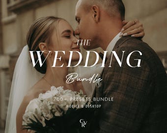 700+ WEDDING Bundle Lightroom Presets - Mobile and Desktop - Preset Bundle - Couple, Outdoor Photography Filter