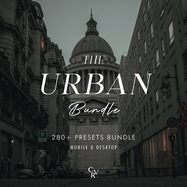 280+ URBAN Bundle-Presets - Mobile und Desktop - Lightroom Preset Bundle für Instagram - Best Angebot - Straße, Stadt, Nacht, Porträt Filter