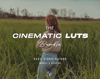 225+ CINEMATIC LUTS Video Filter - Mobile and Desktop Compatible - Color Grading Editing Bundle for Instagram - Best Deal - Outdoor, Vintage