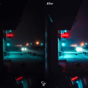 20 Night City Lightroom Presets. Desktop And Mobile. 20 Different Presets. Night time, City, Urban, Lights, Street, Architecture Presets image 7