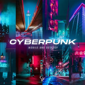 10 CyberPunk Lightroom Presets. Desktop And Mobile. 10 Different Presets. Neon, Midnight, City, Streets, Urban, Cyber Punk Photo Filter
