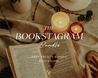 280+ BOOKSTAGRAM Bundle Presets - Mobile and Desktop - Lightroom Preset Bundle for Instagram - Best Deal - Academia, Books, Aesthetic Filter