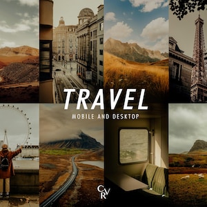 15 Travel Lightroom Presets. For Desktop And Mobile. 15 Different Presets. Urban Vacation Influencer Street Blogger Filter for Instagram