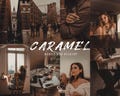 15 Caramel Lightroom Presets. Desktop And Mobile. 15 Different Presets. Moody, Dark, Brown, Coffee Filter for Instagram Photography product logo
