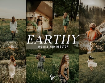 Puede incluir: Una colección de filtros digitales para dispositivos móviles y de escritorio, llamada "Earthy", diseñada para dar a las fotos un aspecto cálido, natural y vintage.