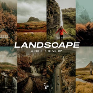 20 Landscape Lightroom Presets. Desktop And Mobile. 20 Different Presets. Woods, Forest, Earthy, Scenery, Moody, Outdoor, Nature Photography