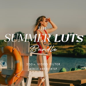 200+ SUMMER LUTS Video Filter - Mobile and Desktop Compatible - Color Grading Video Editing Bundle for Instagram - Best Deal - Retro, Beach
