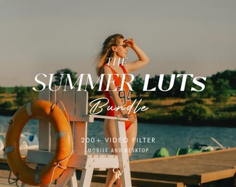 200+ SUMMER LUTS Video Filter - Mobile and Desktop Compatible - Color Grading Video Editing Bundle for Instagram - Best Deal - Retro, Beach