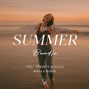 700+ SUMMER Bundle Presets - Mobile and Desktop - Lightroom Preset Bundle for Instagram - Best Deal - Beach, Aesthetic, Sunset Filter