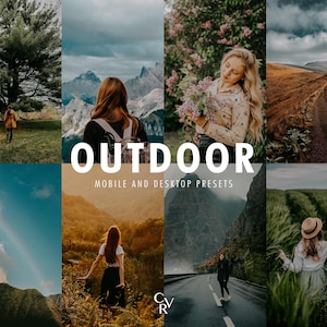 25 Outdoor Lightroom Presets. Desktop And Mobile. 25 Different Presets. Woods, Green, Nature, Moody, Rustic, Adventure For Instagram Photo