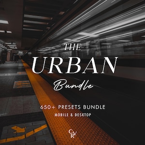 650+ URBAN Bundle Presets - Mobile and Desktop - Lightroom Preset Bundle for Instagram - Best Deal - Cinematic, Dark, Black Filter
