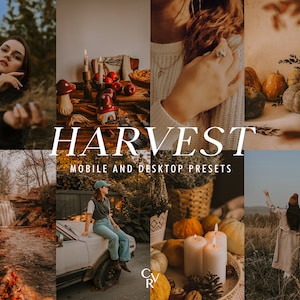 10 Earthy Fall Lightroom Presets. Desktop And Mobile. 10 Different Presets. Autumn, Aesthetic, Warm Tone, Brown, Rustic Filter