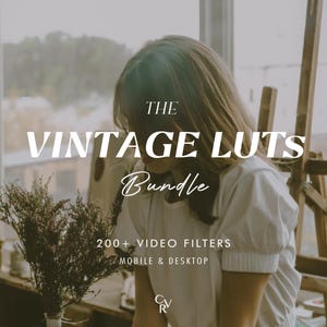 200+ VINTAGE LUTS Video Filter - Mobil- und Desktop kompatibel - Color Grading Bearbeitungspaket für Instagram - Bester Angebot - Ästhetik, Film