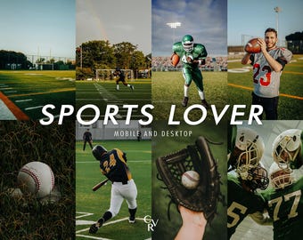 15 Sports Lover Lightroom Presets. Desktop And Mobile. 15 Different Presets, Active, Lifestyle, Sporty, Portrait, Outdoor Photography