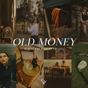 20 preset Lightroom Old Money. Desktop e dispositivi mobili. 20 preset diversi. Vintage, Lusso, Estetico, Di classe, Influencer, Filtro editoriale
