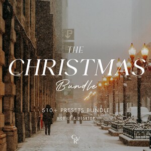 510+ CHRISTMAS Bundle Presets - Mobile and Desktop - Lightroom Preset Bundle for Instagram - Best Deal - Warm, Festive, Holiday, Winter