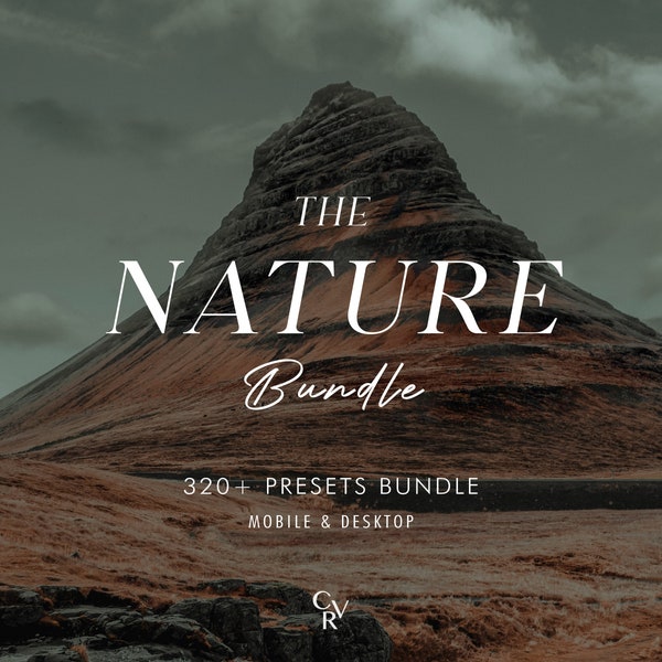 320+ NATURE Bundle Presets - Mobile and Desktop - Lightroom Preset Bundle for Instagram - Best Deal - Landscape, Outdoor Preset, Filter