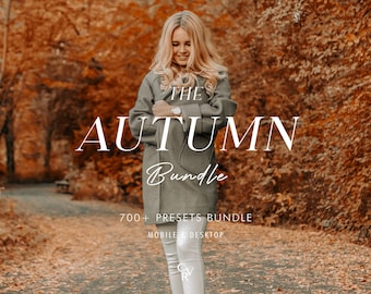 700+ AUTUMN Bundle Presets - Mobile and Desktop - Lightroom Preset Bundle for Instagram - Best Deal - Fall, Golden Hour, Outdoor Filter