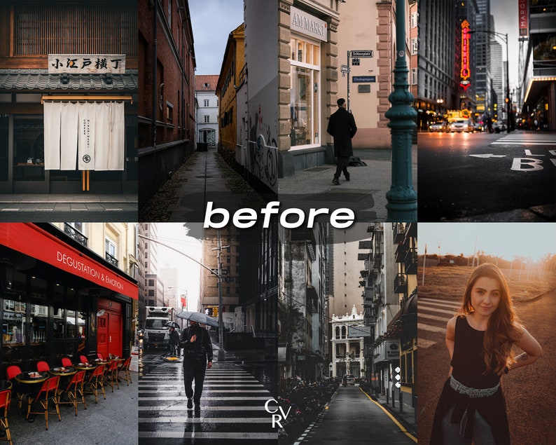 10 Cinematic Street Lightroom Presets. Desktop And Mobile. 10 Different Presets. City, Dark, Night, Black, Moody, Urban Photography, Filter image 2