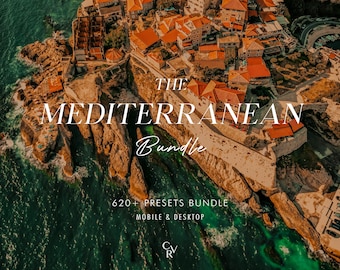 620+ MEDITERRANEAN Bundle Presets - Mobile and Desktop - Lightroom Preset Bundle - Warm Tone, Summer Filter