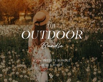 850+ OUTDOOR Bundle Presets - Mobile and Desktop - Lightroom Preset Bundle for Instagram - Best Deal - Earthy, Boho, Cottagecore Filter