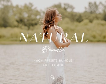 460+ NATURAL Bundle Presets - Mobiel en Desktop - Lightroom Preset Bundle voor Instagram - Beste deal - Grijs, Esthetisch, Boho Filter