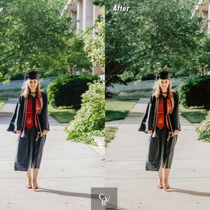 10 Graduation Lightroom Presets. Desktop And Mobile. 10 Different Presets. Senior, Portrait, Influencer, Celebration, Filter, Presets image 10