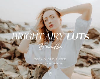 200+ BRIGHT LUTS Video Filter - Mobil- und Desktop-kompatibel - Color Grading Videoediting Bundle für Instagram - Bester Angebot - Sauber, leuchtend