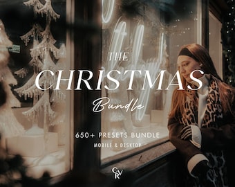 650+ CHRISTMAS Bundle Presets - Mobile and Desktop - Lightroom Preset Bundle for Instagram - Best Deal - Brown, Warm, Rustic Winter Filter