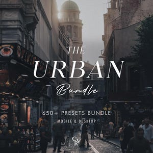 650+ URBAN Bundle Presets - Mobile and Desktop - Lightroom Preset Bundle for Instagram - Best Deal - Vintage, Film, Street Filter