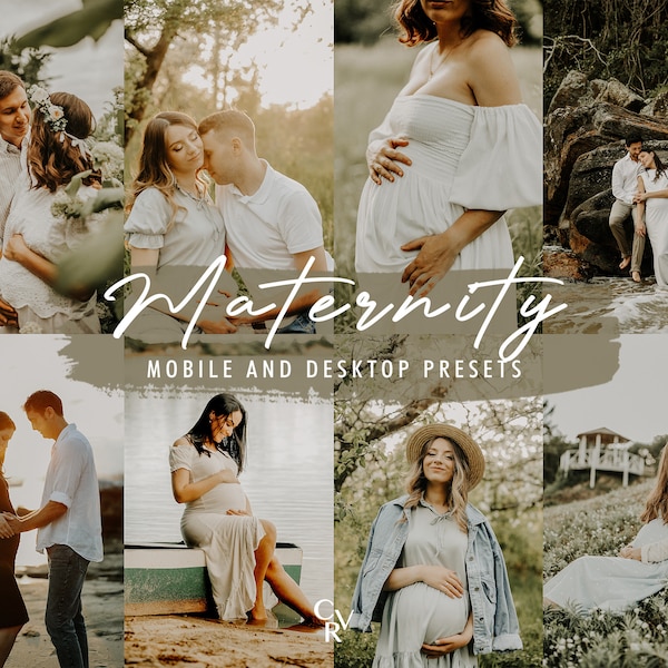 10 Maternity Lightroom Presets. Desktop And Mobile. 10 Different Presets. Mommy Blogger, Family, Baby, Pregnancy, Wedding, Newborn Presets