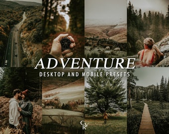 10 Adventure Lightroom Presets. Desktop And Mobile. 10 Different Presets. Nature, Wild, Green, Forest, Landscape, Photography Presets