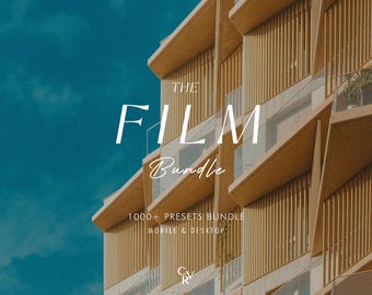 1000+ FILM Bundle Presets - Mobile and Desktop - Lightroom Preset Bundle for Instagram - Best Deal - Aesthetic, Outdoor, Vintage Filter