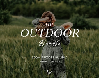 850+ OUTDOOR Bundle Presets - Mobile and Desktop - Lightroom Preset Bundle for Instagram - Best Deal - Green, Warm, Earthy, Rustic Filter