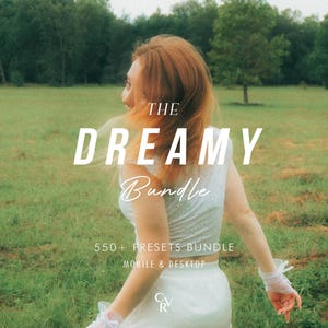 550+ DREAMY Bundle Presets - Mobile and Desktop - Lightroom Preset Bundle - Outdoor, Warm Tone Filter