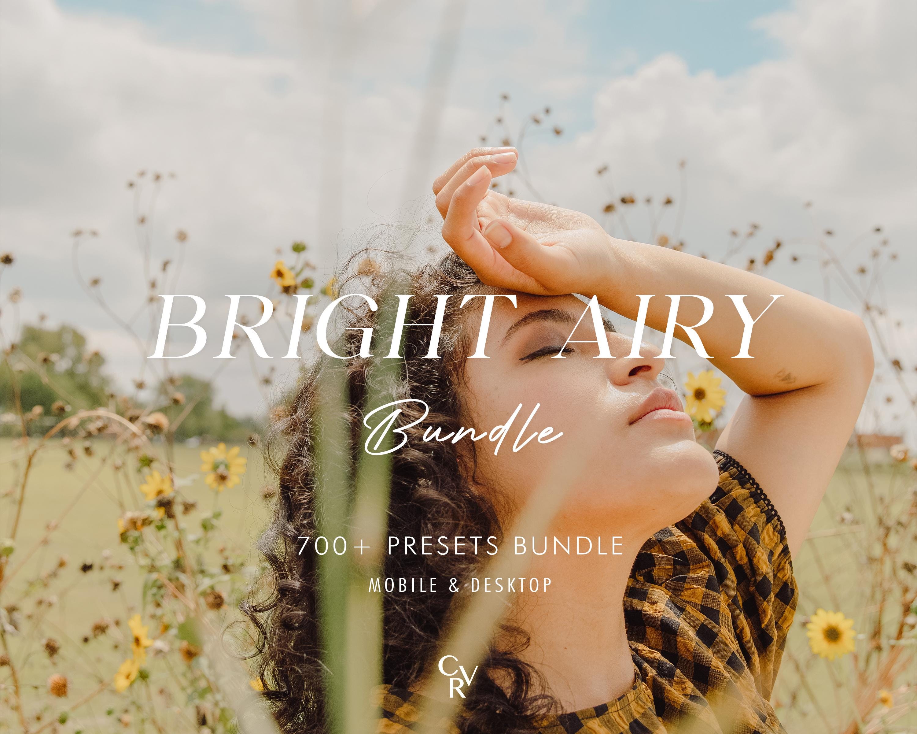 700+ BRIGHT AIRY Bundle Presets - Mobile and Desktop - Lightroom Preset Bundle for Instagram - Best Deal - Soft, Light, Outdoor Filter
