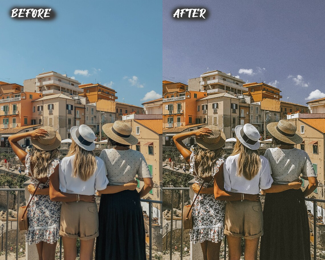 6 Vintage Lightroom Presets Retro Look Lightroom Desktop and Etsy