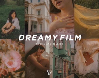 25 preajustes de Lightroom para cine. Para escritorio y móvil. 25 preajustes diferentes. Fotografía con filtros para exteriores, estilo rústico, estético, interiores, minimalista y retro.