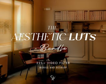 225+ AESTHETIC LUTS Video Filter - Mobile and Desktop - Color Grading Video Editing Bundle for Instagram - Best Deal - Warm, Dark, Vintage