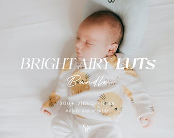 200+ BRIGHT LUTS Video Filter - Mobil- und Desktop-kompatibel - Color Grading Videoediting Bundle für Instagram - Bester Angebot - Weich, lebendig