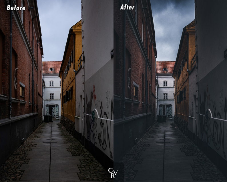 10 Cinematic Street Lightroom Presets. Desktop And Mobile. 10 Different Presets. City, Dark, Night, Black, Moody, Urban Photography, Filter image 7