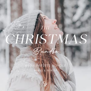 650+ CHRISTMAS Bundle Presets - Mobile and Desktop - Lightroom Preset Bundle for Instagram - Best Deal - Winter, Bright, Dark, Snow