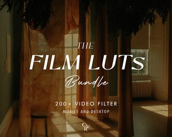 200+ FILM LUTS Video Filter - Mobile and Desktop Compatible - Color Grading Video Editing Bundle for Instagram - Best Deal - Aesthetic, Warm