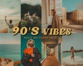 25 Retro 90's Lightroom Presets. Desktop And Mobile. 25 Different Presets. Vintage, Aesthetic, Analog, Film, Editorial, Old School Presets