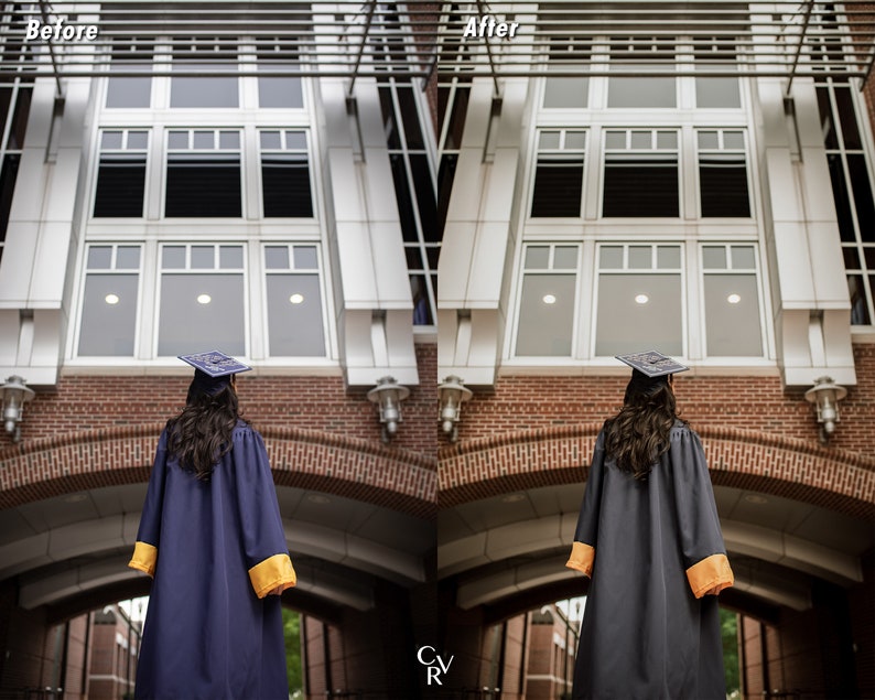 10 Graduation Lightroom Presets. Desktop And Mobile. 10 Different Presets. Senior, Portrait, Influencer, Celebration, Filter, Presets image 9