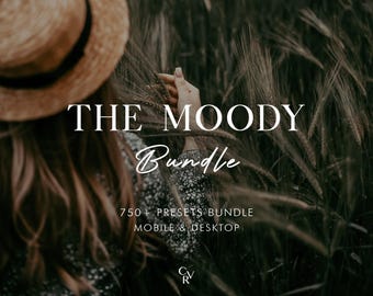750+ MOODY Bundle Presets - Mobile and Desktop - Lightroom Preset Bundle for Instagram - Best Deal - Dark, Black, Earthy, Aesthetic